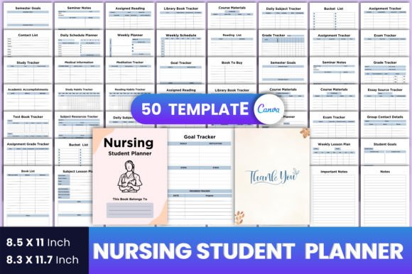 Download Nursing Student Planner Canva - Premium Resources