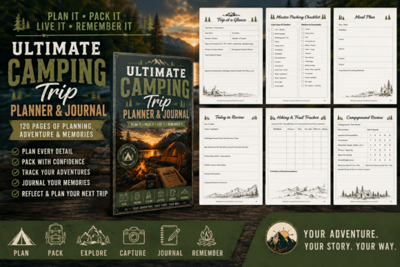 Download Ultimate Camping Trip Planner &amp; Journal - Ultimate Collection