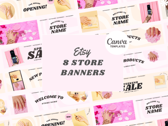 Download Y2K Etsy Shop Banner Templates - Premium Resources