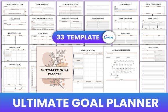 Download Ultimate Goal Planner Canva Interior - Ultimate Collection