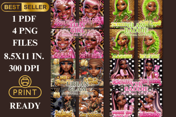 Download Ultimate Glam Journal Covers Bundle - Ultimate Collection