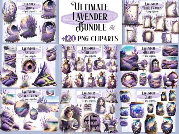 Download Ultimate Lavender Clipart Bundle - Ultimate Collection