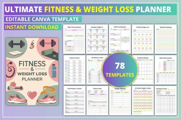 Download Ultimate Fitness &amp; Weight Loss Planner - Ultimate Collection
