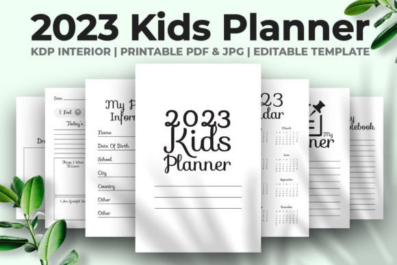 Download 2023 Kids Planner KDP Interior - Premium Bundle